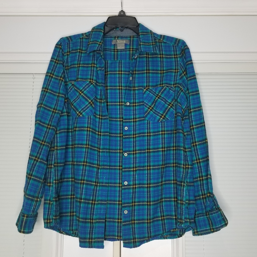 Natural Reflections 100% Cotton Flannel Women's Top